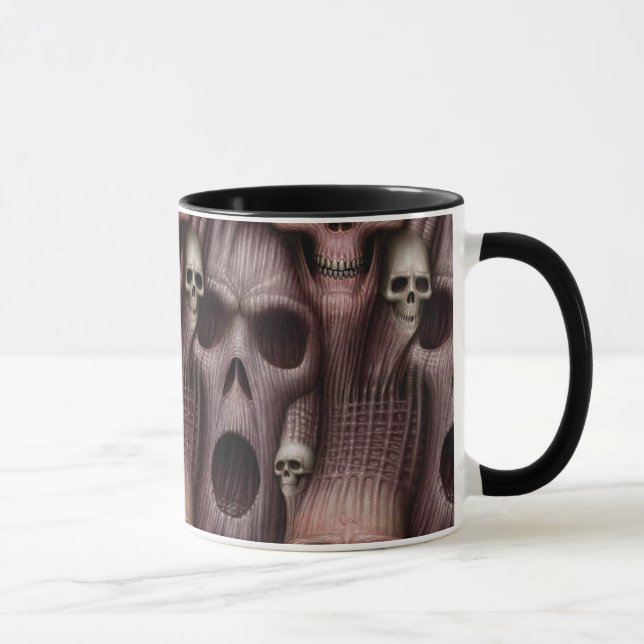 Caneca Crânios gritando (Direita)