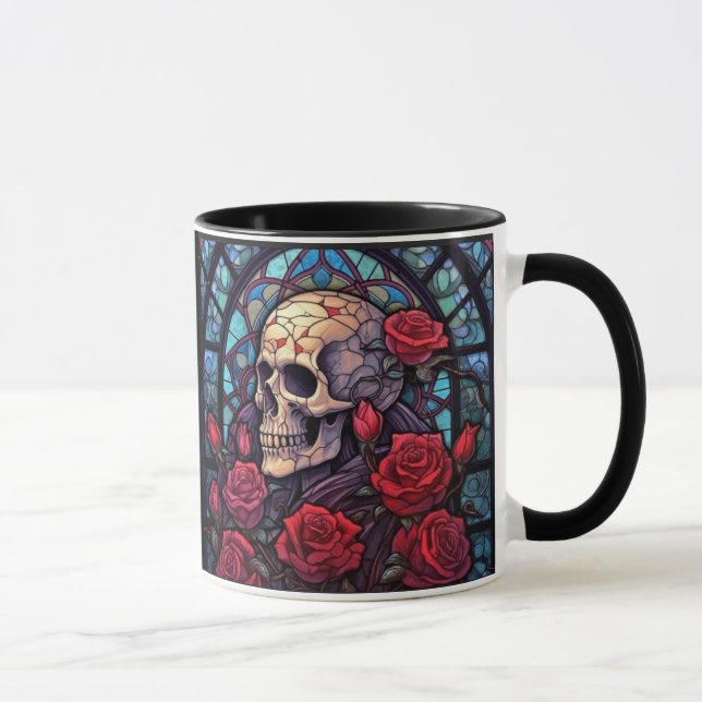 Caneca Crânios Olhando Para Dentro Da Mug De Café (Direita)