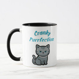 Caneca Cranky Purrfection – Atitude de Gato Engraçado