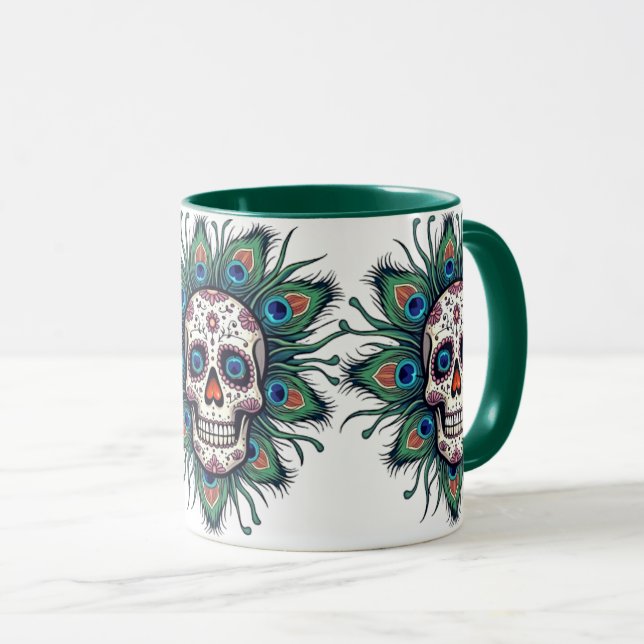 Caneca Cravo Açúcar Caveira (Frente Esquerda)