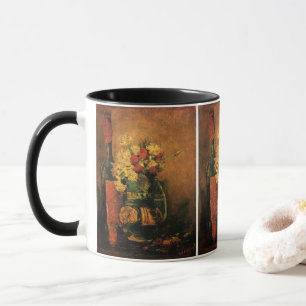 Caneca Cravos, Rosas e uma Garrafa por Vincent van Gogh