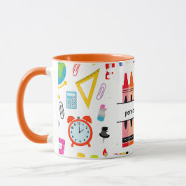 Caneca Crayon Personalizado de Volta à Escola