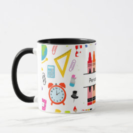 Caneca Crayon Personalizado de Volta à Escola