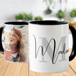 Caneca Create Your Own Custom Photo Monogram 