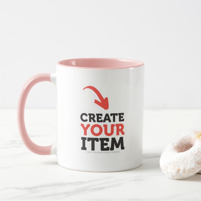 Caneca CREATE-YOUR-OWN DIY projetam o bachelorette (Com Donut)