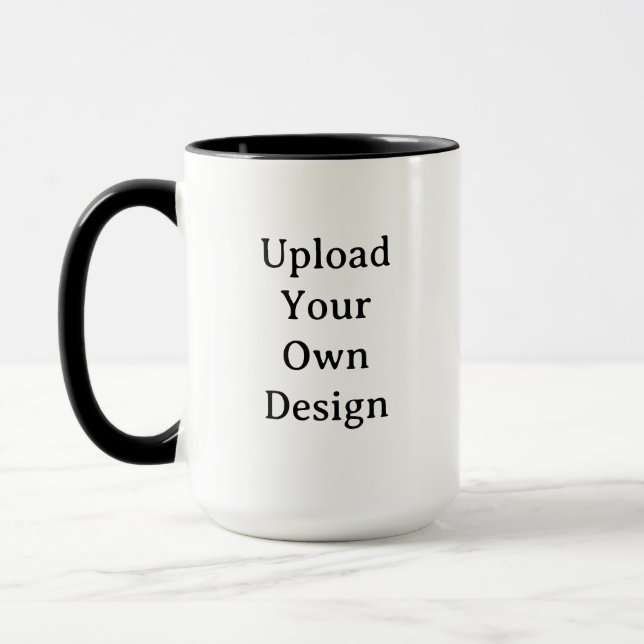 Caneca Create Your Own Simple Custom 15 oz Combo (Esquerda)