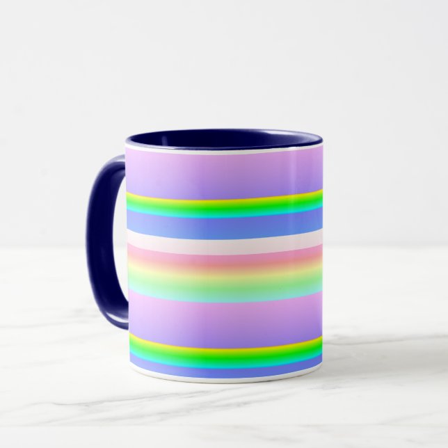 Caneca Creative bright striped (Frente Esquerda)