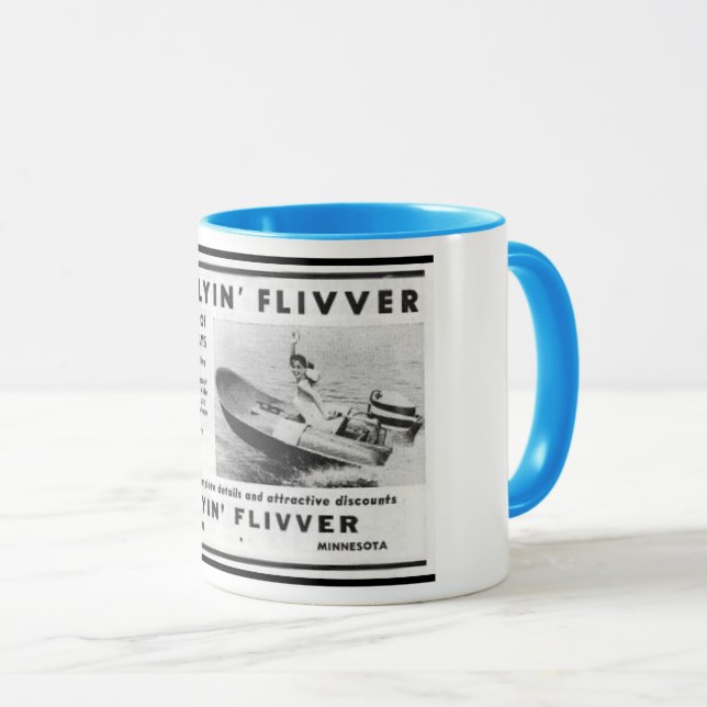 Caneca Creekrat Cartoons Divertimento Fliver Boat Mug (Frente Esquerda)