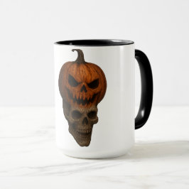 Caneca Creepto Realista do Halloween Pumpkin Sticker