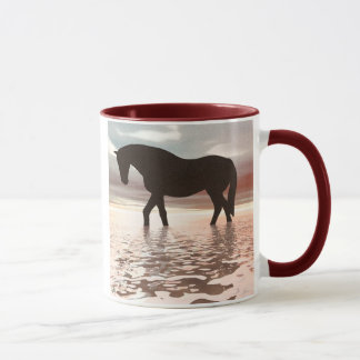 Caneca crepuscular do cavalo