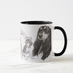 Caneca Crescendo acima Saluki