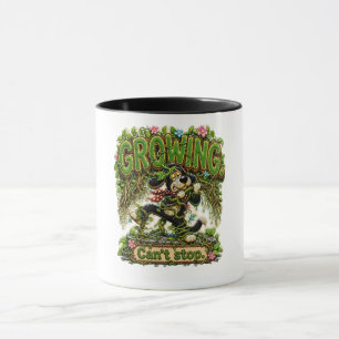Caneca Crescer Não Para Personalizado Divertido Natureza