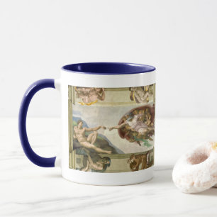 Caneca Criação do Homem por Michelangelo (Criação de Adão