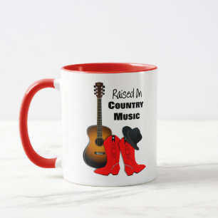 Caneca Criada no Country Music Legal Cowgirl Themed