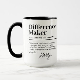 Caneca Criador de Diferenças Personalizado, Presente de A