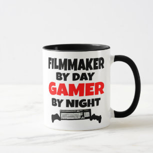 Caneca Criador de filmes por Day Gamer por Night
