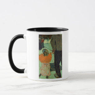 Caneca Criança que veste um lenço vermelho, C. 1891