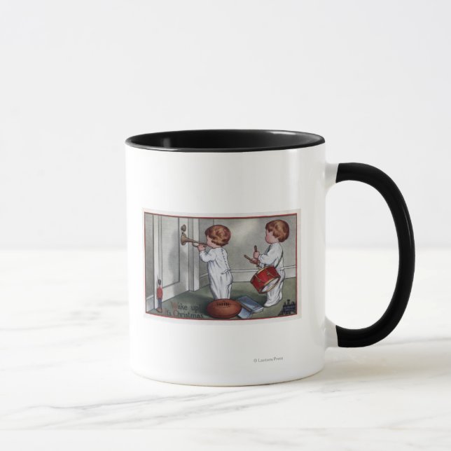 Caneca Crianças com tambor e trompete (Direita)