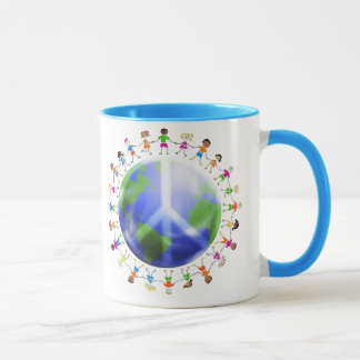 Caneca Crianças da paz de mundo