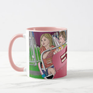 Caneca Crianças de Arte Whimsical no Carnaval