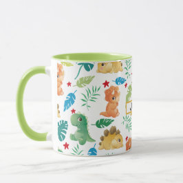 Caneca Crianças do Dinossauro Gato