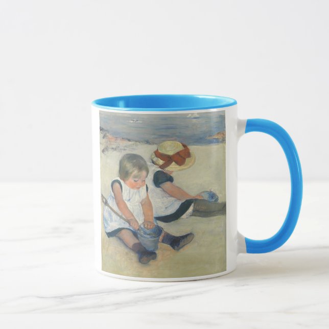 Caneca Crianças que jogam na praia, 1884 (Direita)