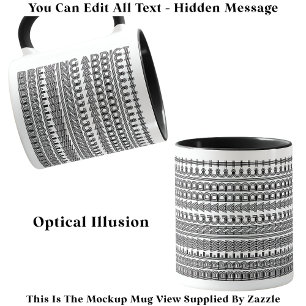 Caneca Criando Mensagem Oculta de Viciado Novidade Engraç