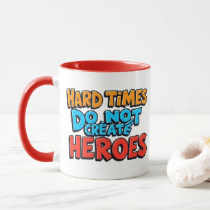 Caneca Criar Heróis Tipográficos com Gradiente Vibrante