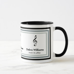 Caneca criar música e café