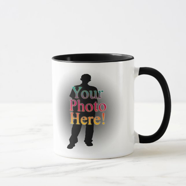 Caneca Criar sua própria foto personalizada costume (Direita)