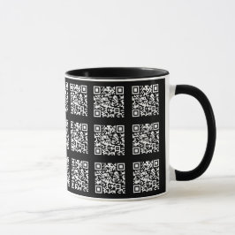 Caneca Criar um Padrão de Código QR em Título | Cor editá