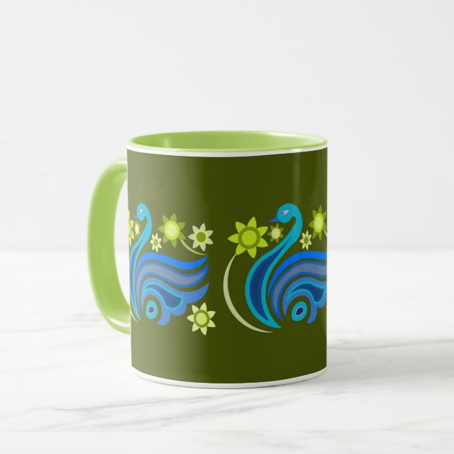 CANECA CRIATIVA DE PÁSSARO PARA PRESENTE (Frente Esquerda)