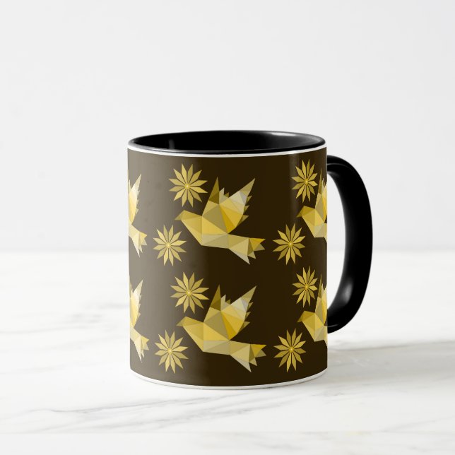 CANECA CRIATIVA DE PÁSSARO PARA PRESENTE (Frente Esquerda)