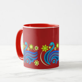 CANECA CRIATIVA DE PÁSSARO PARA PRESENTE