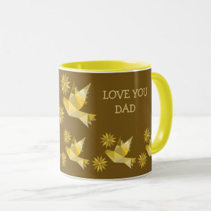 CANECA CRIATIVA DE PÁSSARO PARA PRESENTEAR O PAI