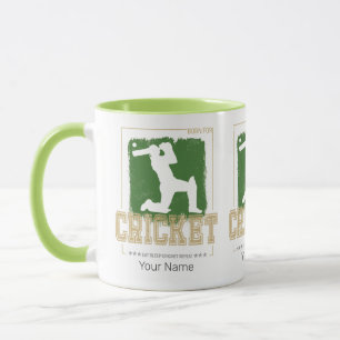 Caneca Cricket Batsman Vintage Pitcher Player Treinador