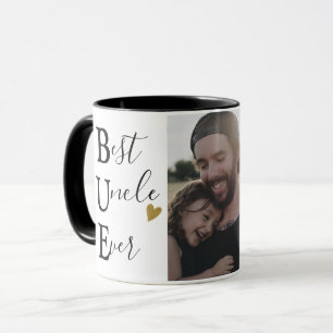 Caneca Crie a sua própria foto do melhor tio do mundo em 