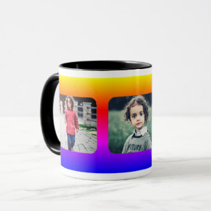 Caneca Crie as suas 3 fotos da família