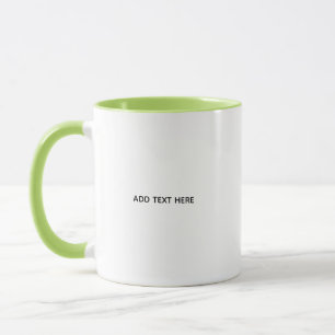 Caneca Crie seu próprio branco 