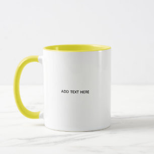 Caneca Crie seu próprio branco 