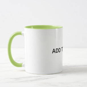 Caneca Crie seu próprio branco 