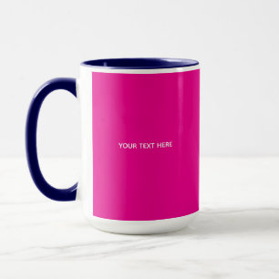 Caneca Crie Seu Próprio Cartão Postal de Convite Megenta