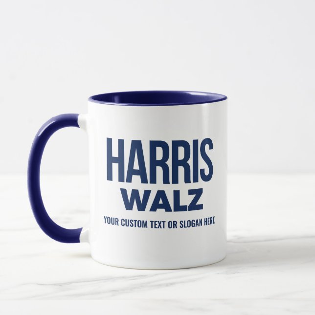 Caneca Crie seu próprio Harris Walz 2024 (Esquerda)