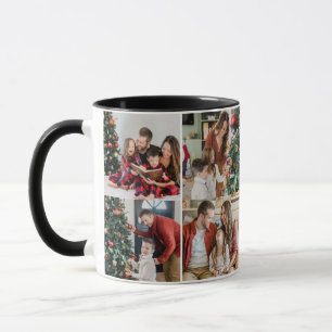 Caneca Crie Seu Próprio Personalizado 6 Fotos Família Dup