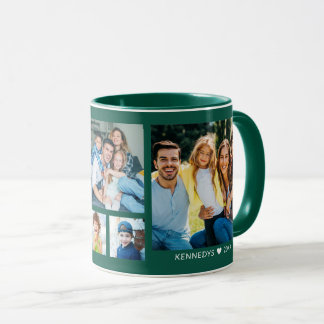 Caneca Crie Sua Própria Colagem de Fotos de Família 5 Ver