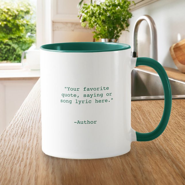 Caneca Crie sua própria cotação personalizada (Criador carregado)