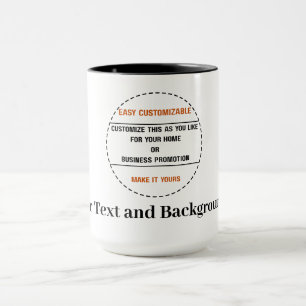 Caneca Crie Sua Própria Promoção de Marca Simples