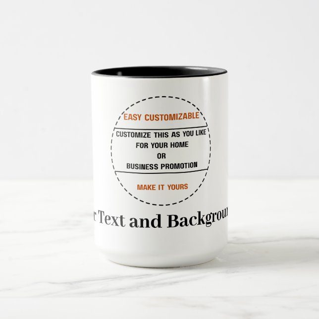 Caneca Crie Sua Própria Promoção de Marca Simples (Centro)