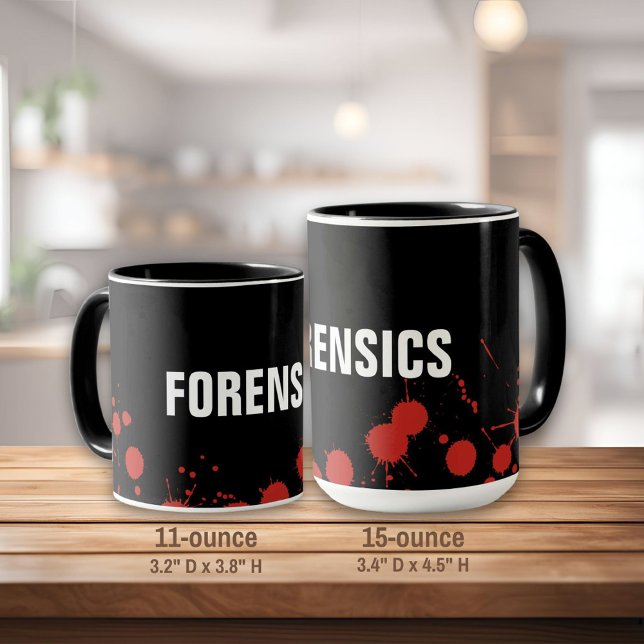 Caneca Crime Scenics Forense (Criador carregado)