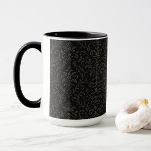 Caneca Crimson Nocturne Bloom Victorian